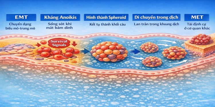Di căn qua khoang dịch tự nhiên, con đường hiệu quả chưa được chú ý trong lâm sàng
