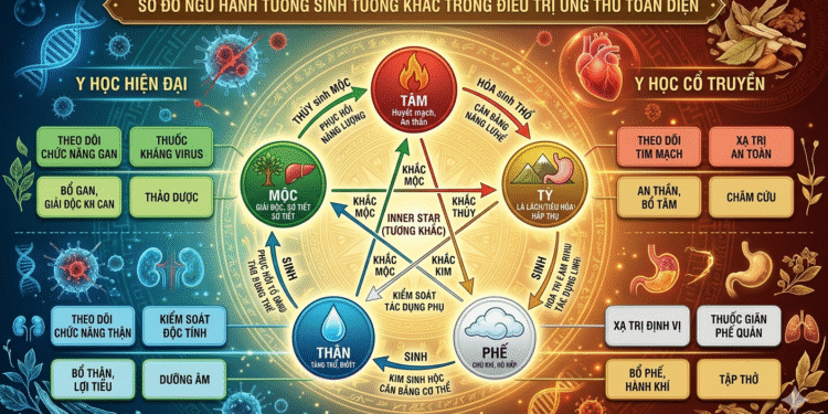 Phác đồ Ngũ hành sinh hóa hỗ trợ điều trị ung thư – hóa trị đa đích từ hợp chất thiên nhiên